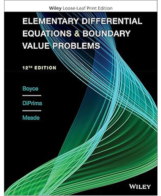 Elementary Differential Equations and Boundary Value Problems